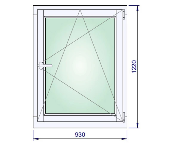 930 x 1220 mm schema