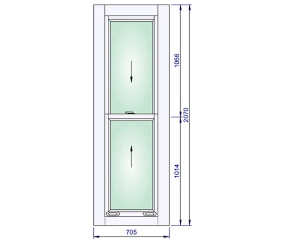 705 x 2070 mm schema