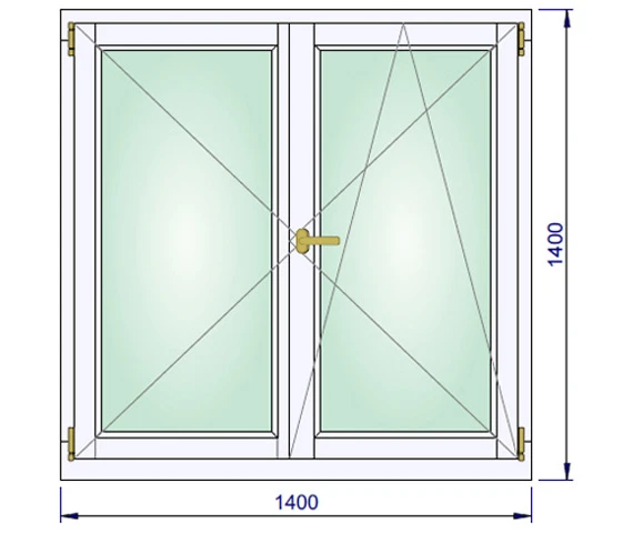 1400 x 1400 mm schema