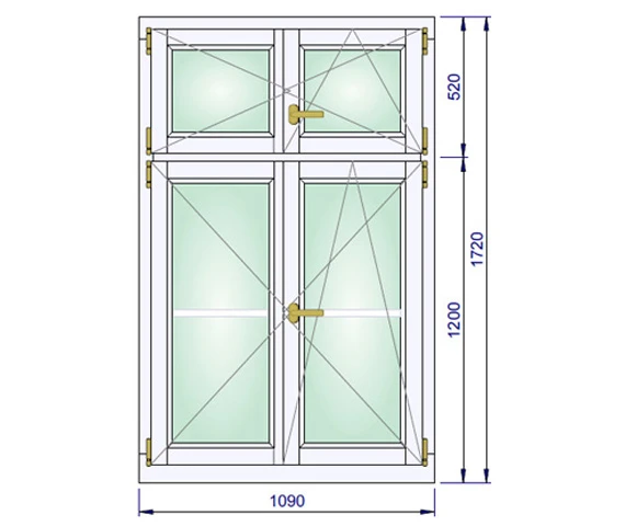 1090 x 1720 mm schema