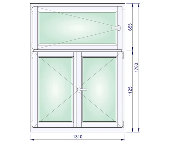 1310 x 1780 mm   schema