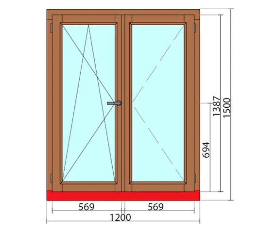 1200 x 1500 mm schema