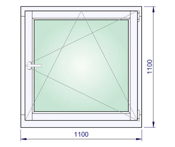 1100 x 1100 mm schema