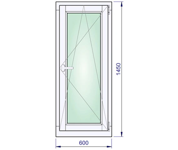 600 x 1450 mm schema