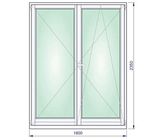 1800 x 2350 mm schema
