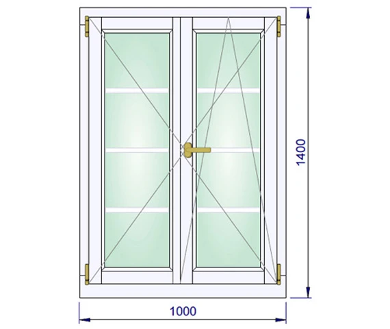 1000 x 1400 mm schema