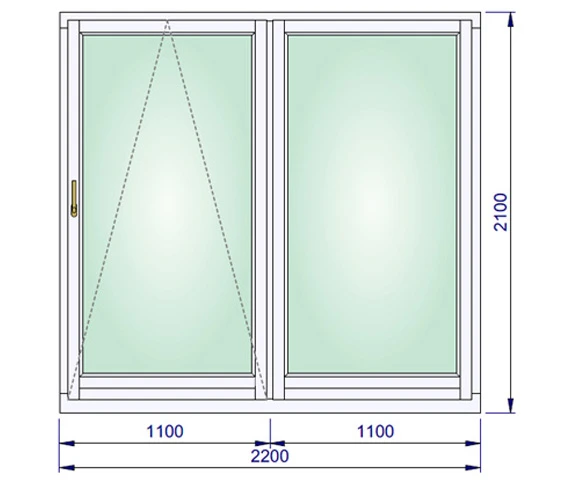 2200 x 2100 mm schema