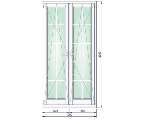 1200 x 2350 mm schema