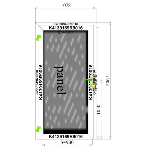 1078 x 2067 mm schema