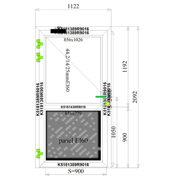 1122 x 2092 mm schema