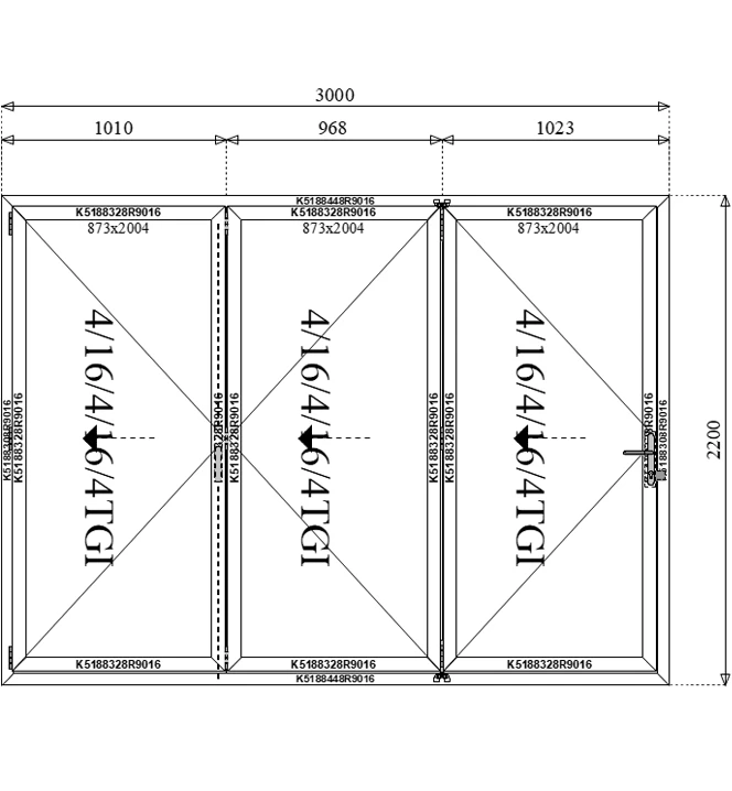 3000 x 2200 mm schema