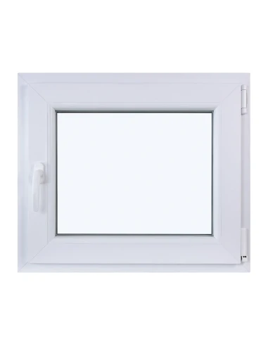 Kunststofffenster DREH/KIPP 700 x 600 mm Zweifachverglasung Weiß - SOFORT VERFÜGBAR