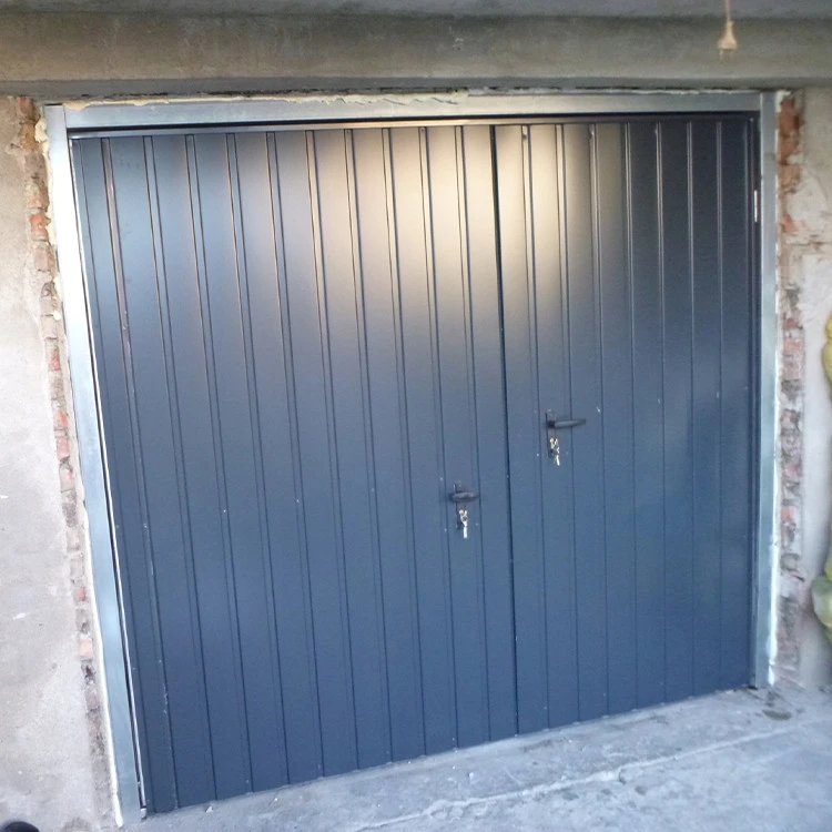 Stahl Garagentor Zweiflügelig - Breite: 250 cm x Höhe: 200-300 cm