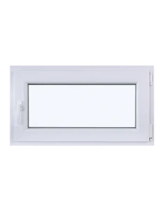 Kunststofffenster DREH/KIPP 900 x 510 mm Zweifachverglasung Weiß - SOFORT VERFÜGBAR