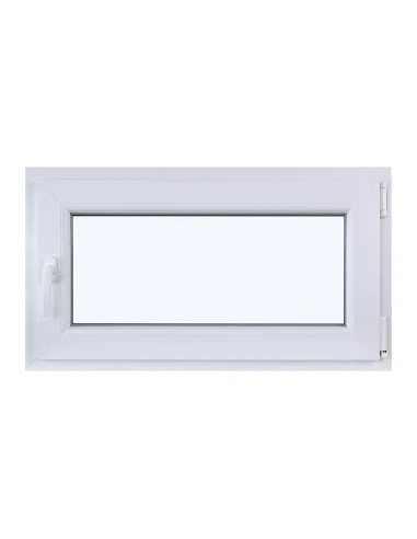 Kunststofffenster DREH/KIPP 900 x 510 mm Zweifachverglasung Weiß - SOFORT VERFÜGBAR