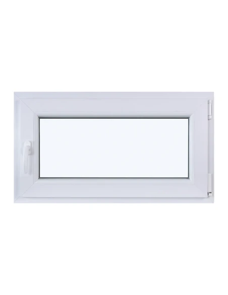 Kunststofffenster DREH/KIPP 900 x 510 mm Zweifachverglasung Weiß - SOFORT VERFÜGBAR