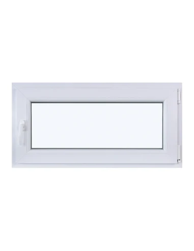 Kunststofffenster DREH/KIPP 1000 x 510 mm Zweifachverglasung Weiß - SOFORT VERFÜGBAR