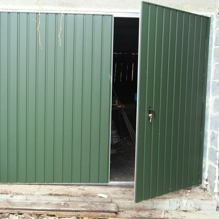Stahl Garagentor Zweiflügelig - Breite: 260 cm x Höhe: 200-300 cm