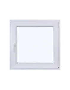 Kunststofffenster DREH/KIPP 800 x 800 mm Zweifachverglasung Weiß - SOFORT VERFÜGBAR