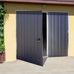 Stahl Garagentor Zweiflügelig - Breite: 270 cm x Höhe: 200-300 cm 2