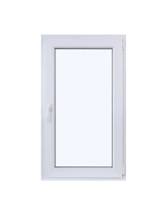 Kunststofffenster DREH/KIPP 700 x 1200 mm Zweifachverglasung Weiß - SOFORT VERFÜGBAR