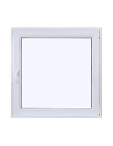 Kunststofffenster DREH/KIPP 1000 x 1000 mm Zweifachverglasung Weiß - SOFORT VERFÜGBAR