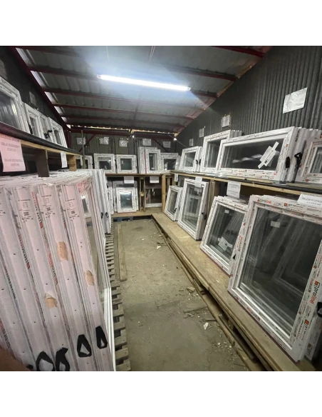 Kunststofffenster DREH/KIPP 1200 x 1200 mm Zweifachverglasung Weiß - SOFORT VERFÜGBAR