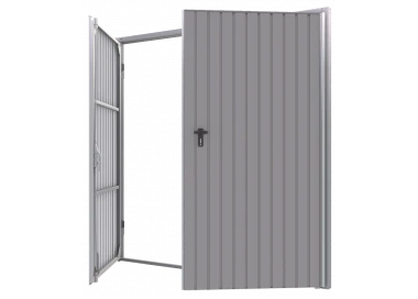 Stahl Garagentor Zweiflügelig - Breite: 270 cm x Höhe: 200-300 cm