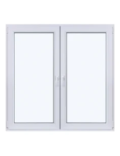 Kunststofffenster DREH/KIPP 1465 x 1435 mm Zweifachverglasung Weiß - SOFORT VERFÜGBAR