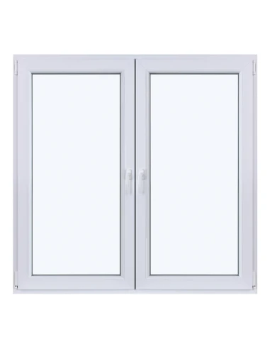 Kunststofffenster DREH/KIPP 1465 x 1435 mm Zweifachverglasung Weiß - SOFORT VERFÜGBAR