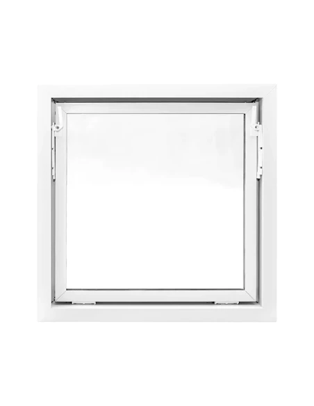 Kunststoff Kellerfenster Stallfenster Garagenfenster STANDARD 700 x 700 mm