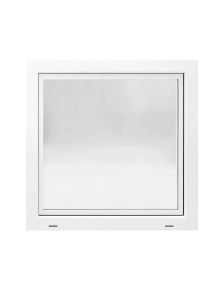 Kunststoff Kellerfenster Stallfenster Garagenfenster STANDARD 800 x 800 mm