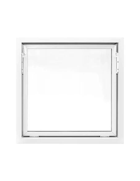Kunststoff Kellerfenster Stallfenster Garagenfenster STANDARD 900 x 900 mm