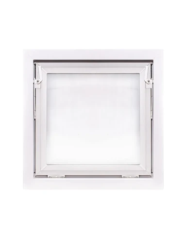 Kunststoff Kellerfenster Stallfenster Garagenfenster PREMIUM 600 x 600 mm