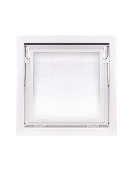 Kunststoff Kellerfenster Stallfenster Garagenfenster PREMIUM 600 x 600 mm