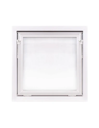 Kunststoff Kellerfenster Stallfenster Garagenfenster PREMIUM 700 x 700 mm