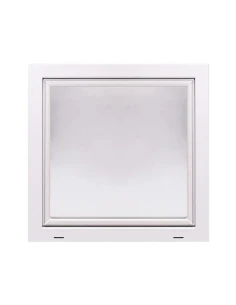 Kunststoff Kellerfenster Stallfenster Garagenfenster PREMIUM 800 x 800 mm