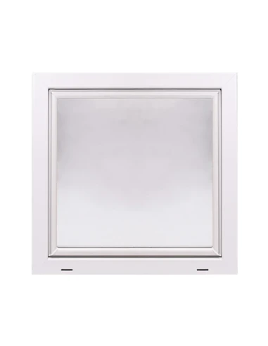 Kunststoff Kellerfenster Stallfenster Garagenfenster PREMIUM 800 x 800 mm