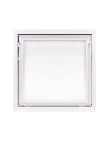 Kunststoff Kellerfenster Stallfenster Garagenfenster PREMIUM 800 x 800 mm