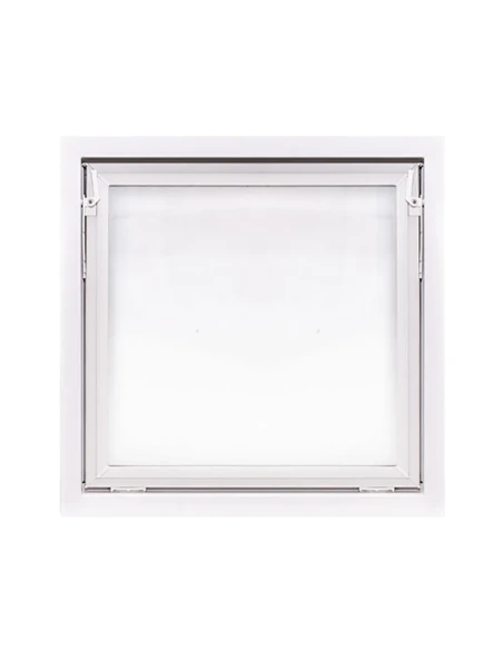 Kunststoff Kellerfenster Stallfenster Garagenfenster PREMIUM 800 x 800 mm