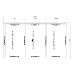 Aluminium Hebe-Schiebetüren 4500 x 2500 mm MB-77HS