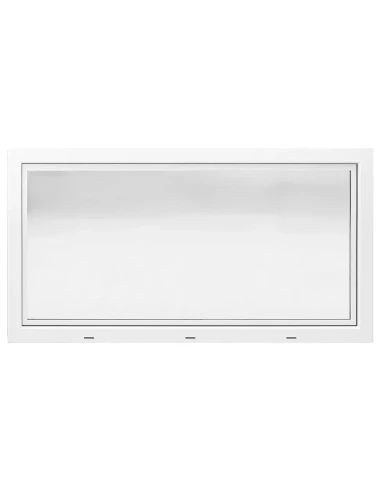 Kunststoff Kellerfenster Stallfenster Garagenfenster STANDARD 1500 x 800 mm