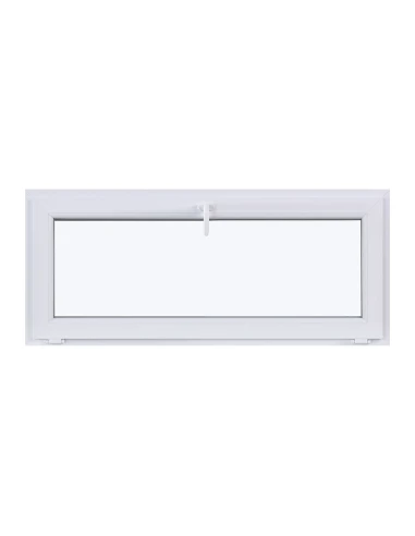 Kunststofffenster KIPP 1400 x 600 mm Zweifachverglasung Weiß - SOFORT VERFÜGBAR