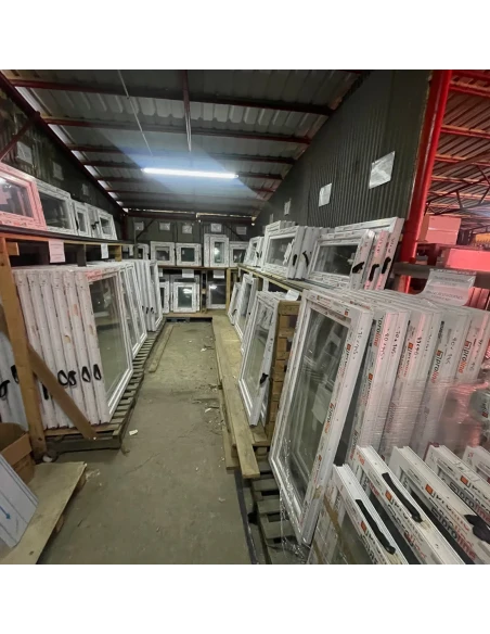 Kunststofffenster DREH/KIPP 700 x 1450 mm Zweifachverglasung Weiß - SOFORT VERFÜGBAR