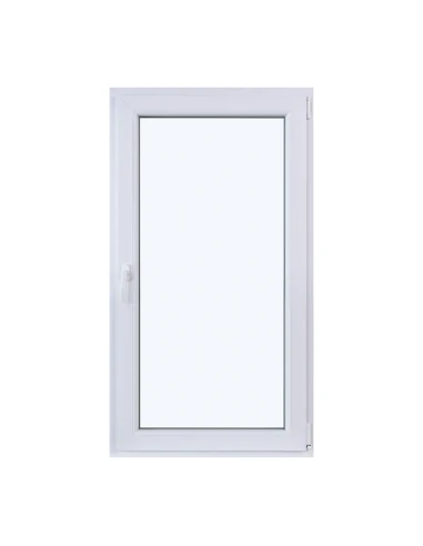 Kunststofffenster DREH/KIPP 800 x 1450 mm Zweifachverglasung Weiß - SOFORT VERFÜGBAR