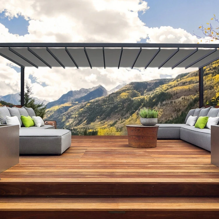 Pergola Freistehend 1500 x 3000 mm - Stoff-Pergola