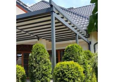 Pergola Freistehend 1500 x 3000 mm - Stoff-Pergola