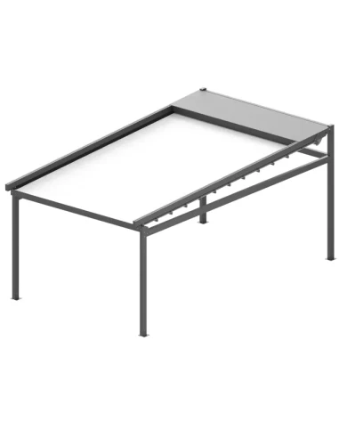 Pergola Freistehend 1500 x 3000 mm - Stoff-Pergola