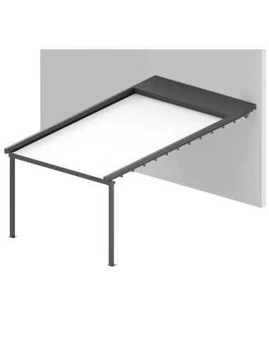 Pergola Wandmontage 1500 x 3000 mm - Stoff-Pergola