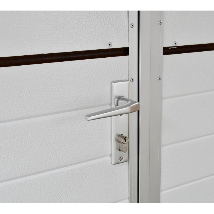 Aluminium Garagentor Zweiflügelig mit Paneel - 240 cm x 212,5 cm
